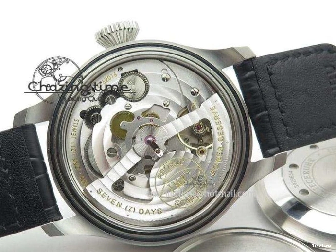 MIROTIME 0207 Timeless Big Pilot Real PR IW500901 ZF 1:1 Best Edition On Black Leather Strap A 7340